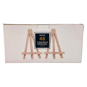 Meeden Mini Beech Wood Easel 48-Pack 6" Art Crafting Wedding Dispalys Mini NEW